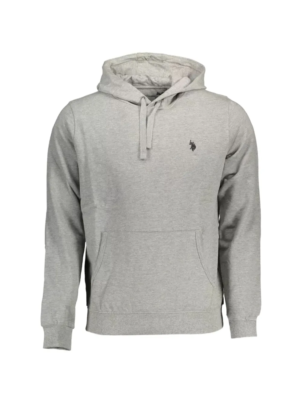 U.S. POLO ASSN. logo-embroidered kangaroo-pocket hoodie