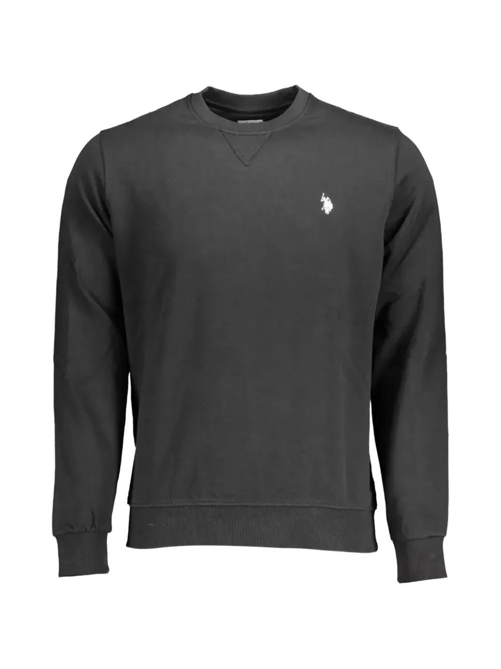U.S. POLO ASSN. Felpa girocollo con logo ricamato - Nero
