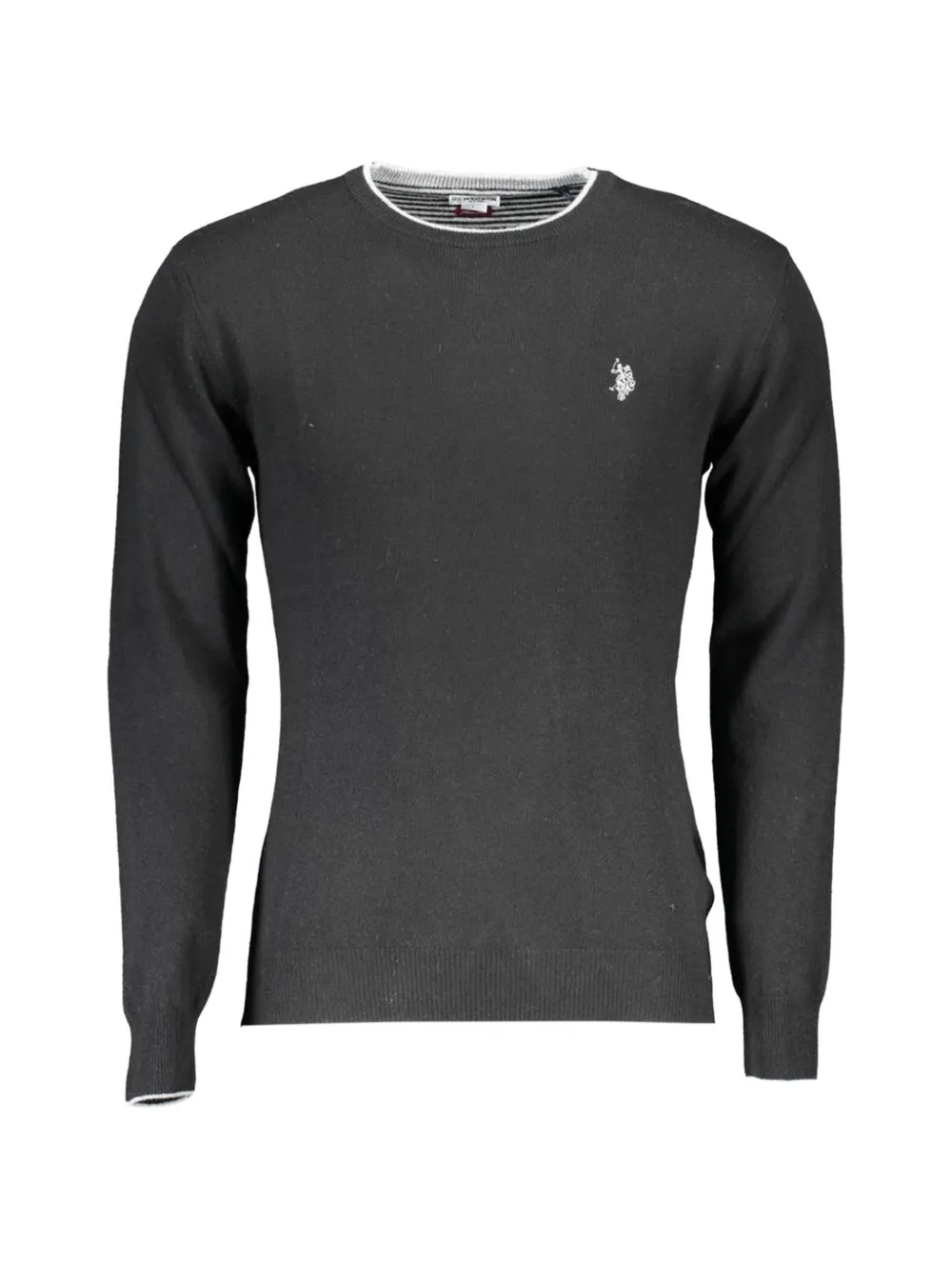 U.S. POLO ASSN. logo-embroidered crew-neck sweater