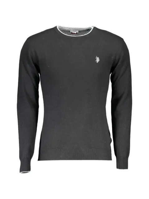 U.S. POLO ASSN. logo-embroidered crew-neck sweater