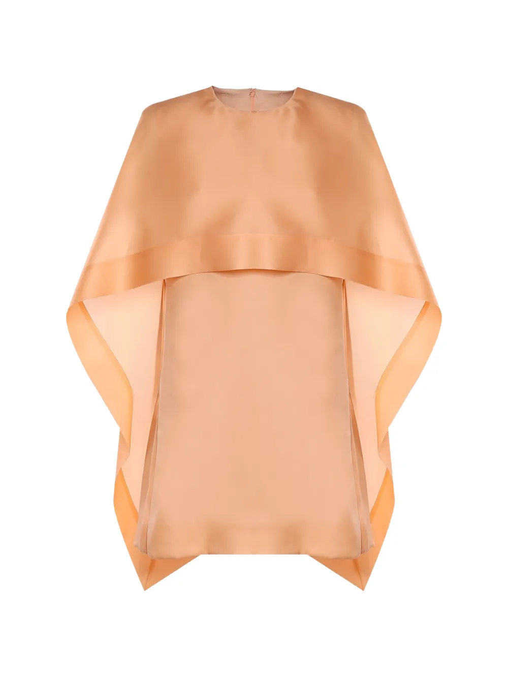 Alberta Ferretti cape-overlay shift dress - Arancione