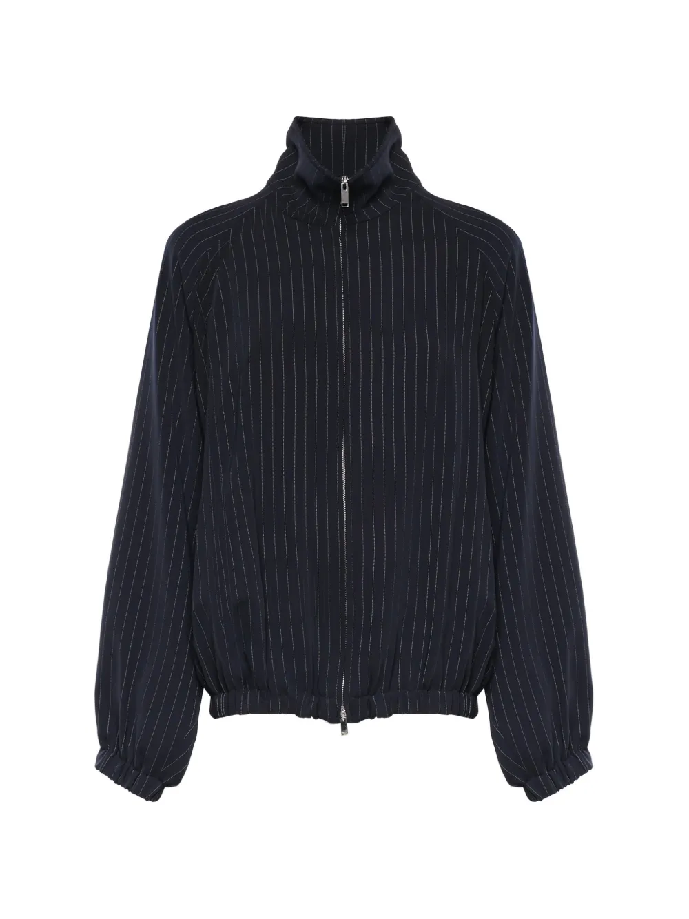 The Frankie Shop Baxter pinstripe raglan-sleeve jacket - Blau