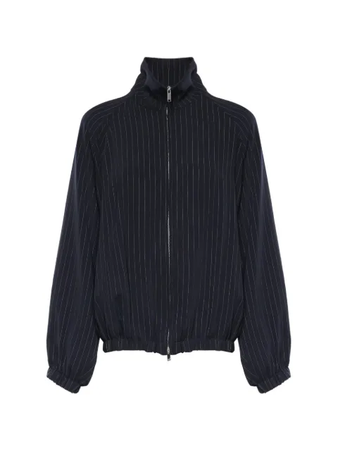 The Frankie Shop Baxter pinstripe raglan-sleeve jacket