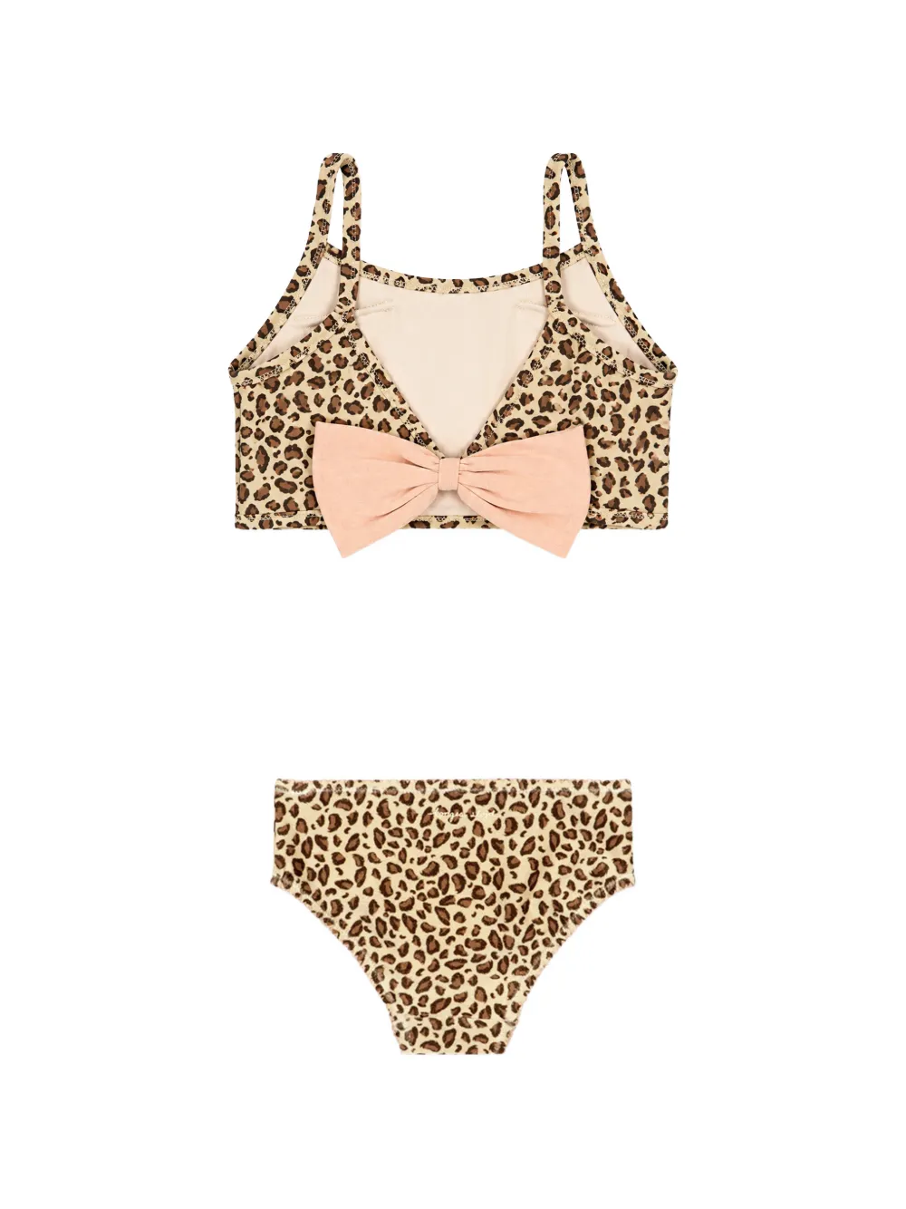 Konges Sløjd Bikini verfraaid met pailletten en luipaardprint Beige