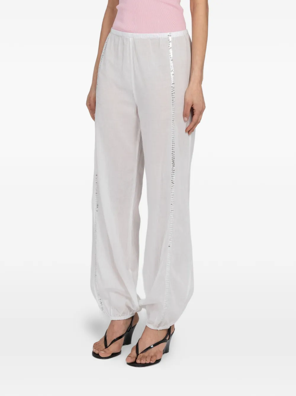 Gimaguas Angel broek met pailletten Wit