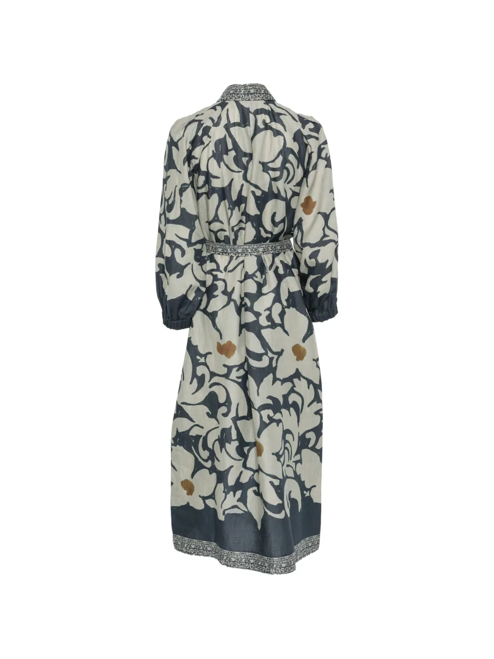 Luisa Cerano Gelaagde midi-jurk met ceintuur Blauw