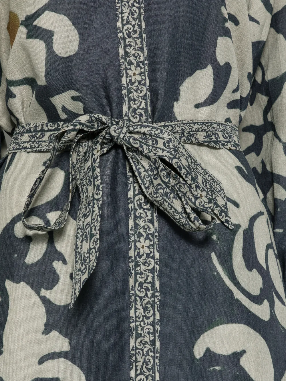 Luisa Cerano Gelaagde midi-jurk met ceintuur Blauw