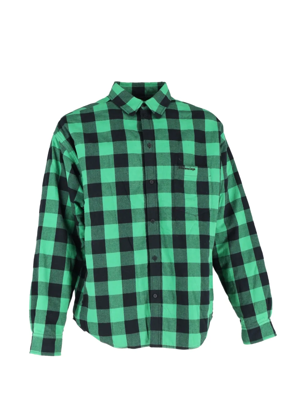 Balenciaga Pre-Owned 2023 Buffalo Check padded shirt - Verde