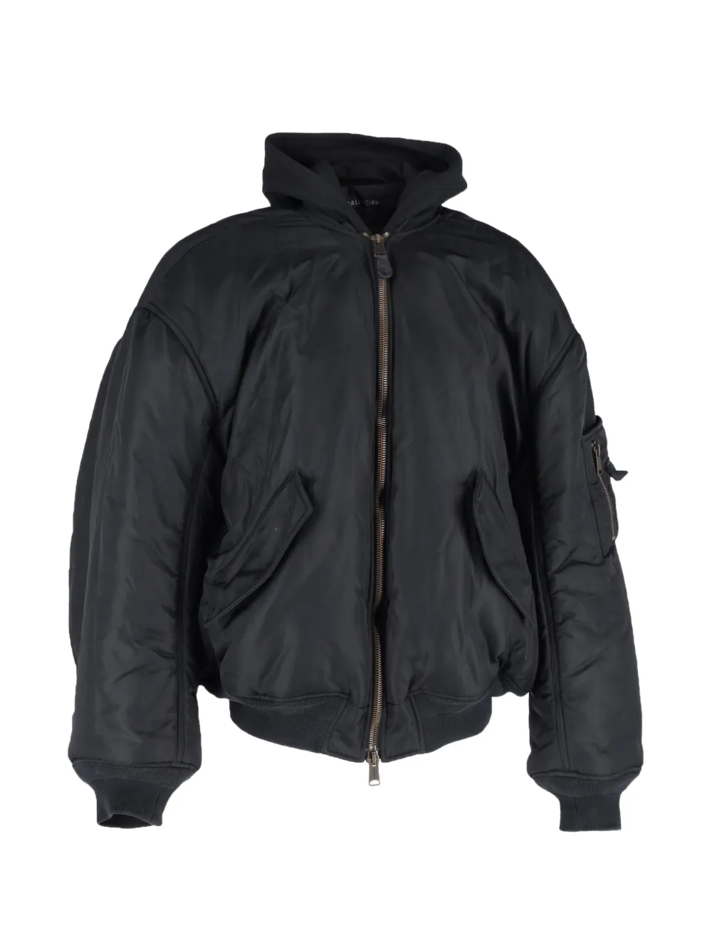 Balenciaga Pre-Owned All In Layered bomber jacket - Nero