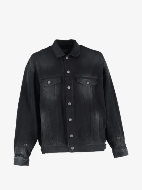 Balenciaga Pre-Owned veste en jean à effet délavé