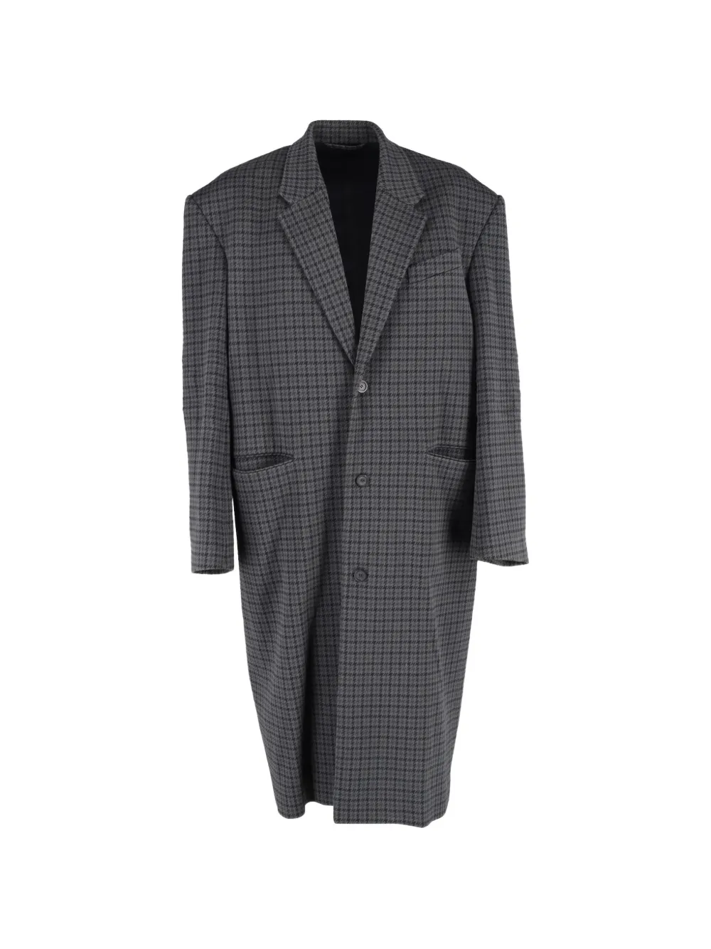Balenciaga Pre-Owned 2023 houndstooth oversized coat - Grigio