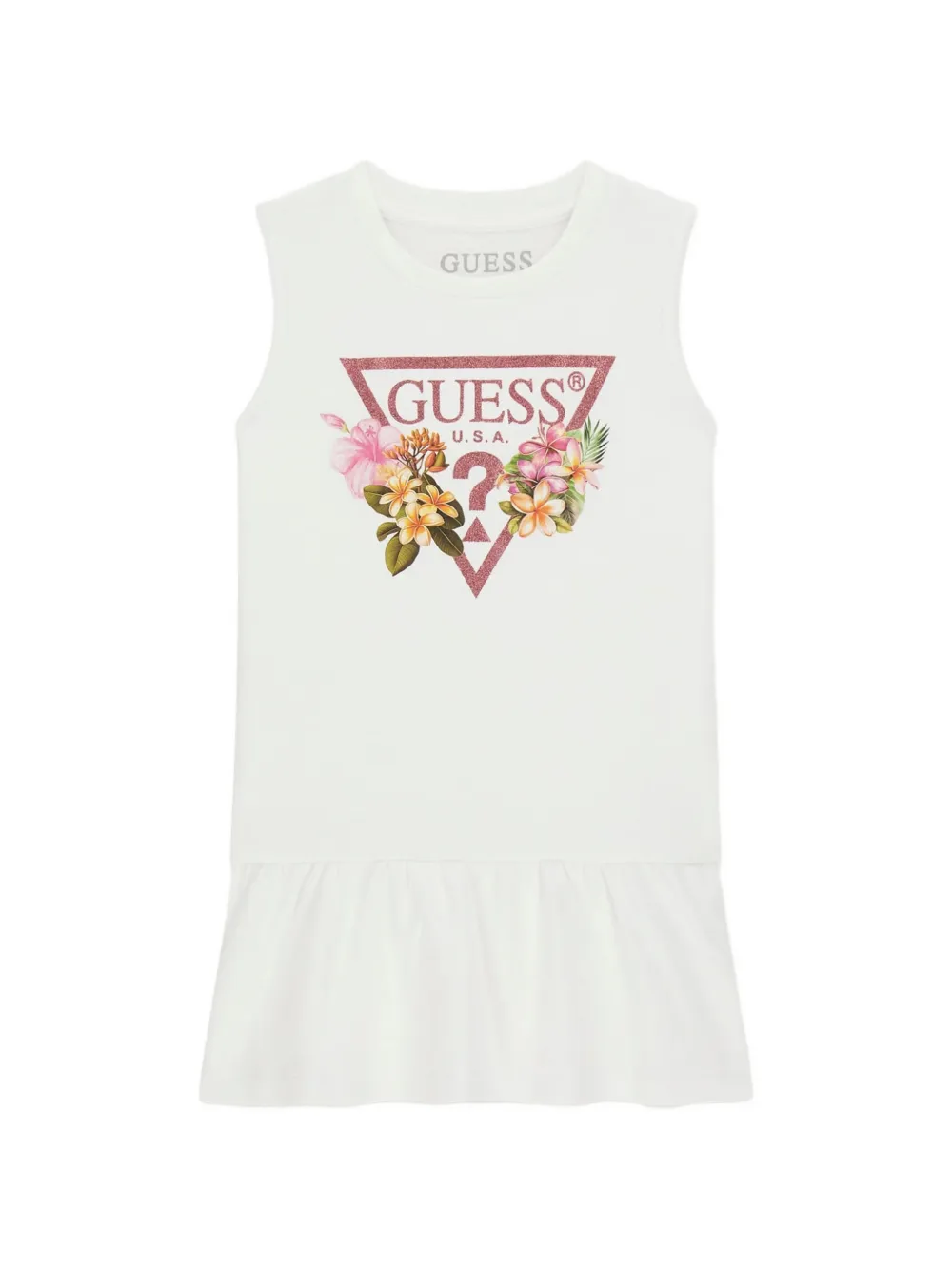 guess kids interlock sleeveless dress - Weiß