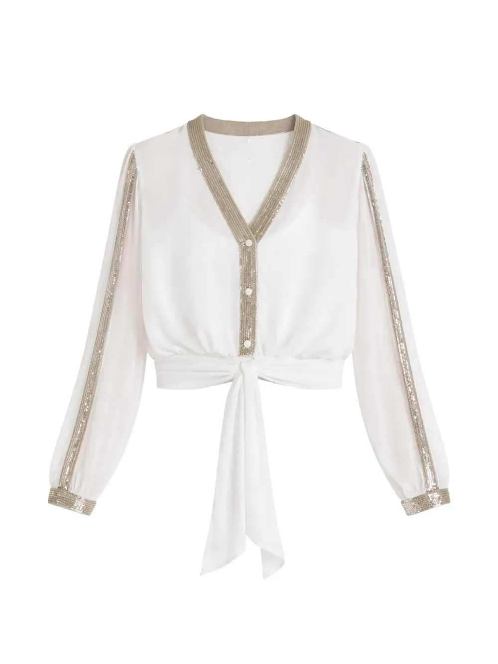 Temperley London Filigree Blouse - White