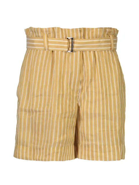 Brunello Cucinelli striped-pattern belted shorts