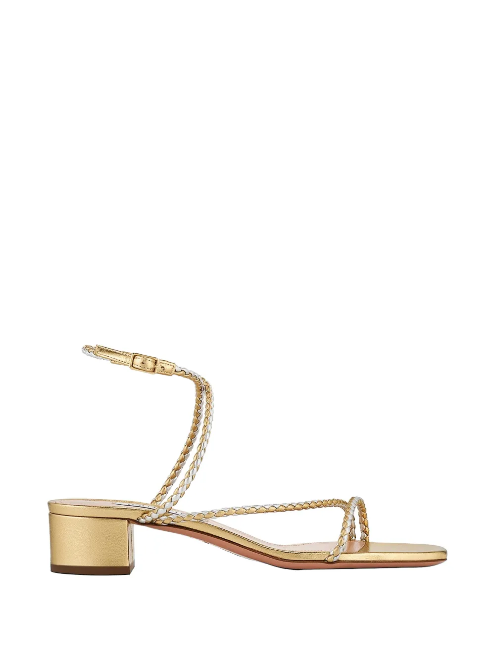 Aquazzura Luca braided sandals Goud