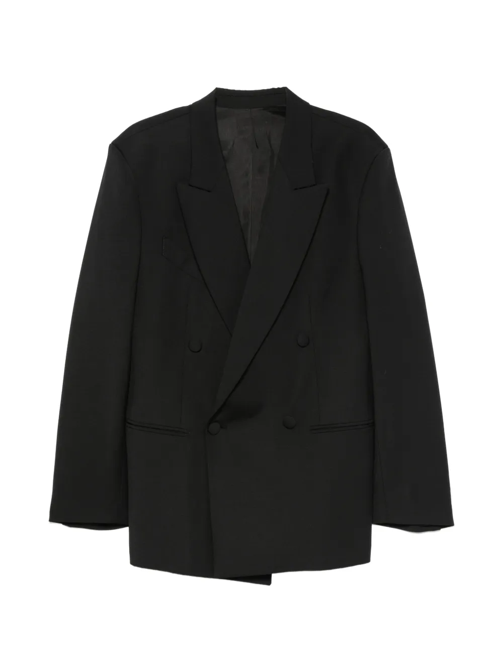 Nineminutes Submarine peak-lapel blazer - Nero