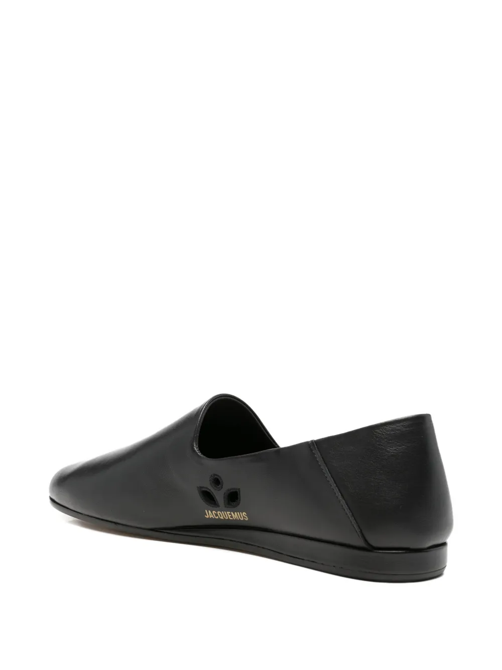 Jacquemus Loafers met logoprint Zwart