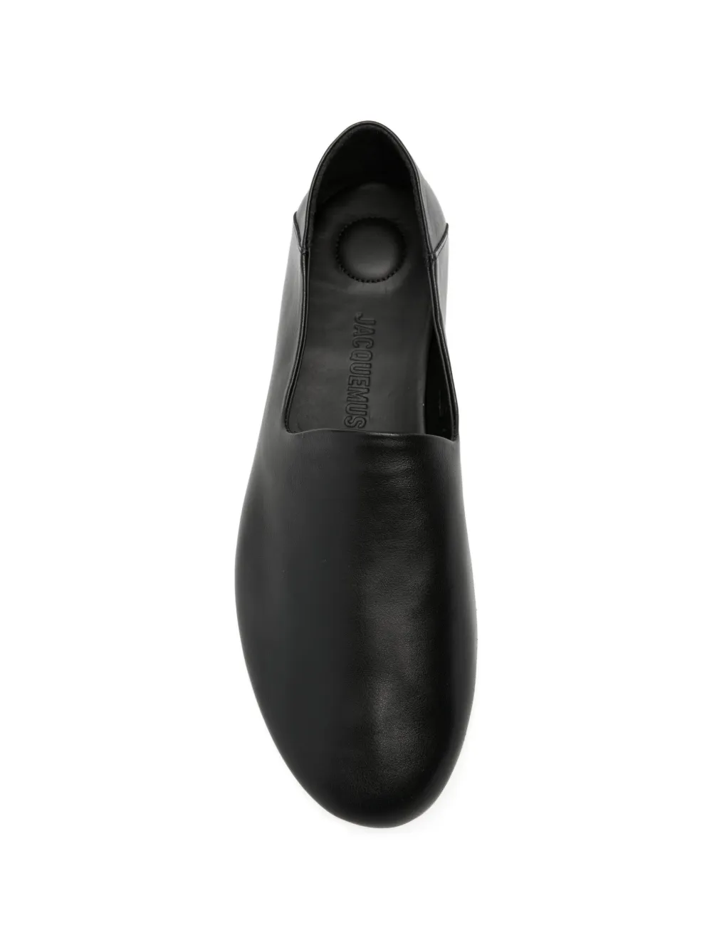 Jacquemus Loafers met logoprint Zwart