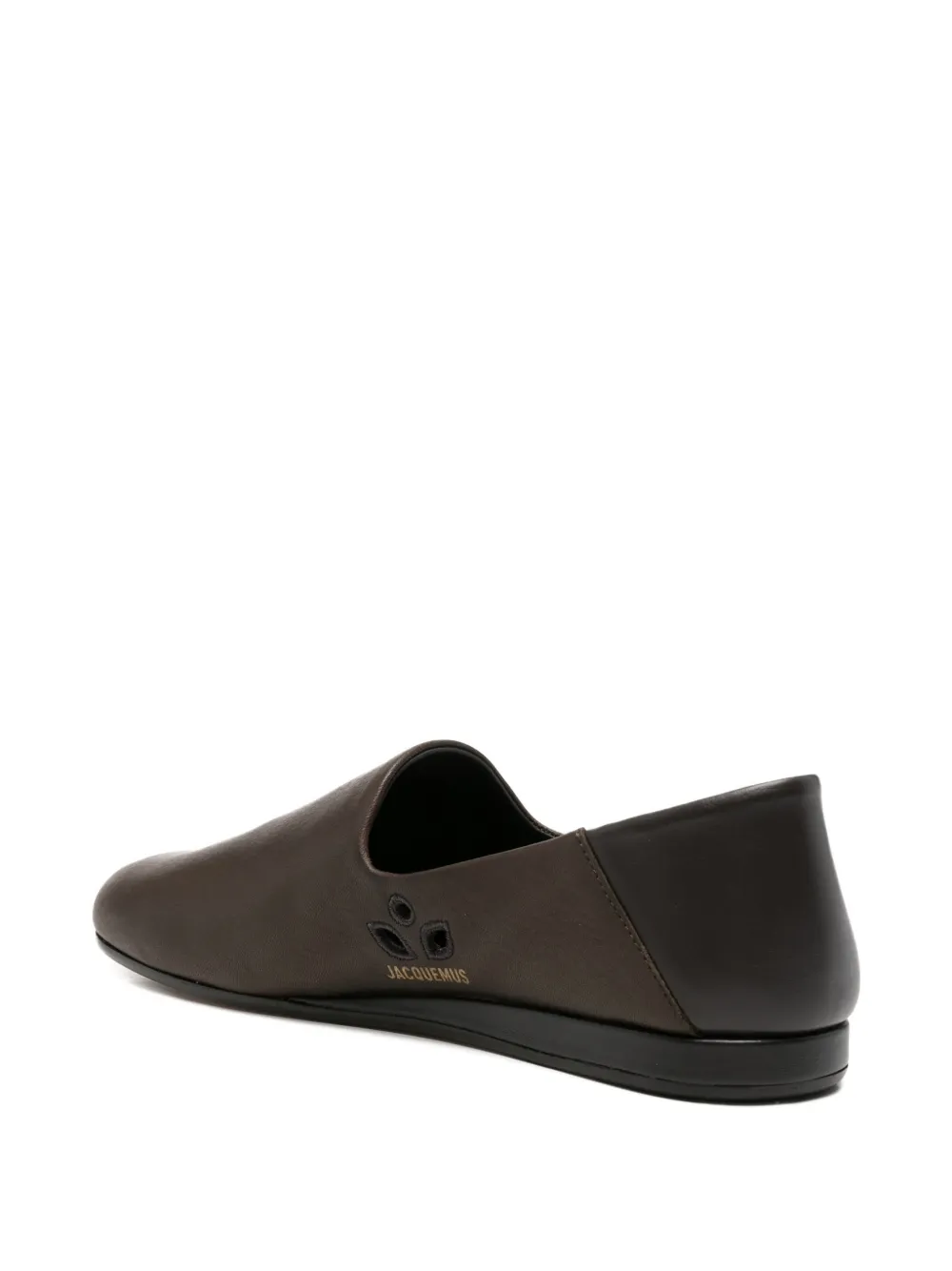 Jacquemus Loafers met logoprint Bruin
