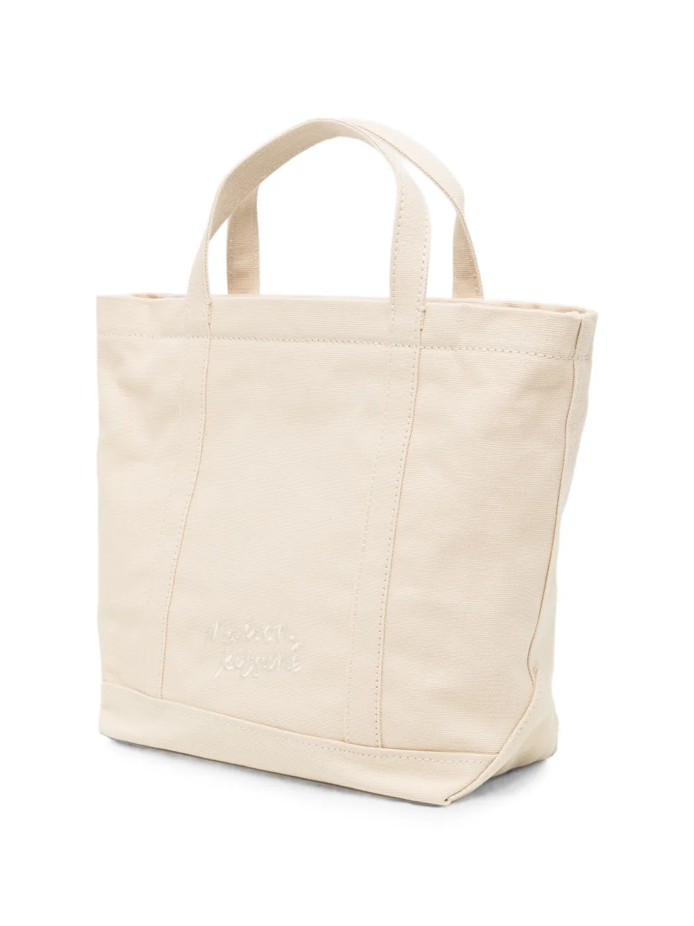 Maison Kitsuné Kleine Fox Head shopper Beige