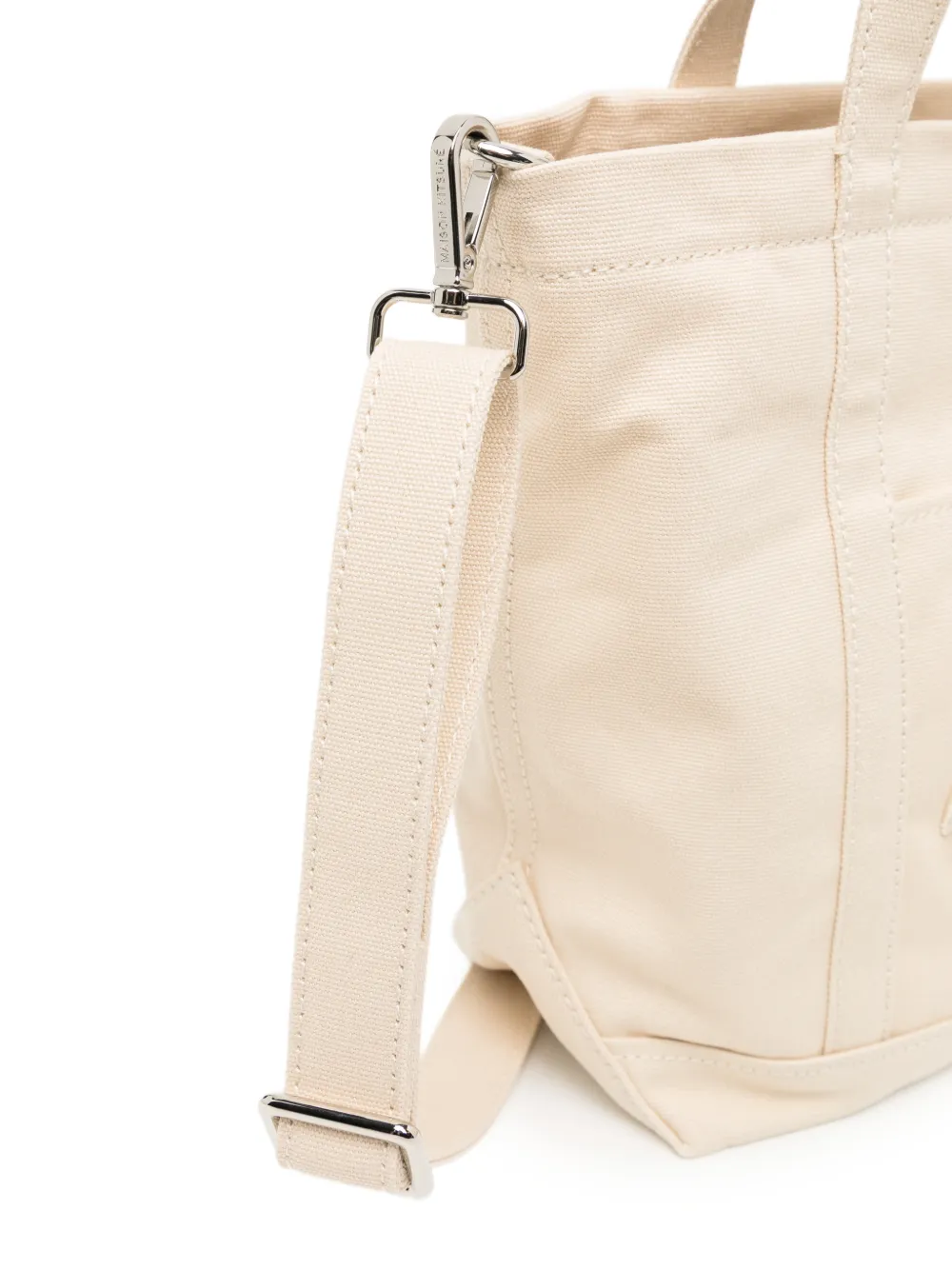 Maison Kitsuné Kleine Fox Head shopper Beige