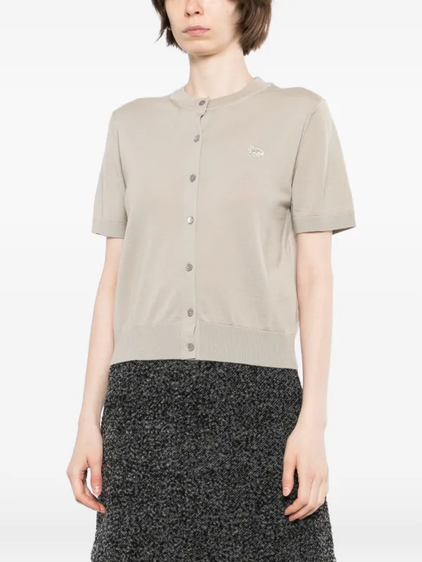 Maison Kitsuné Baby Fox ショートスリーブ カーディガン Maison Kitsuné Baby Fox ショートスリーブ カーディガン