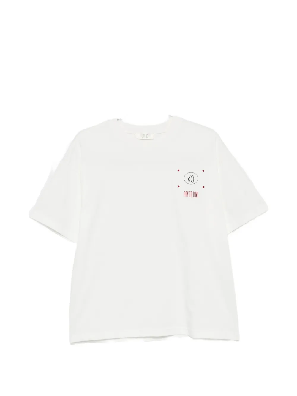 3DICI Pay To Love T-shirt - Bianco