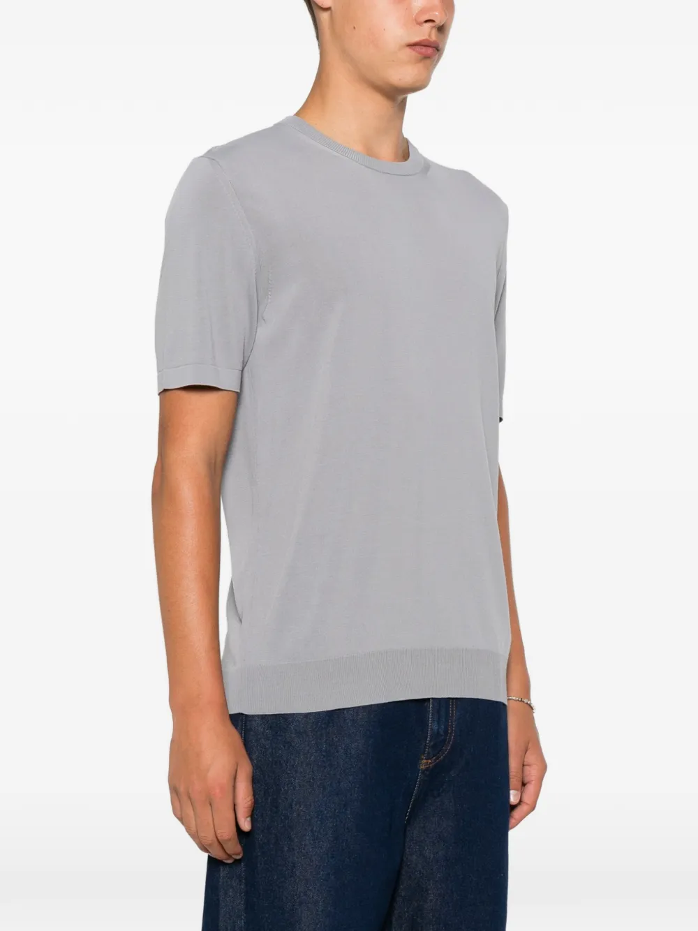 Roberto Collina T-shirt met korte mouwen Grijs