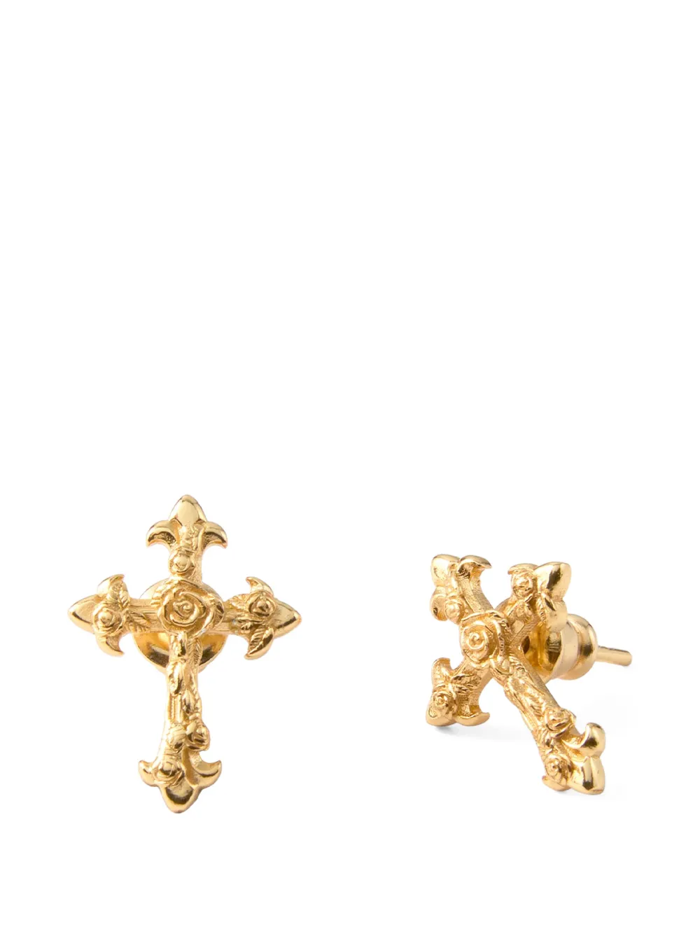 Emanuele Bicocchi rose-cross earrings - Oro