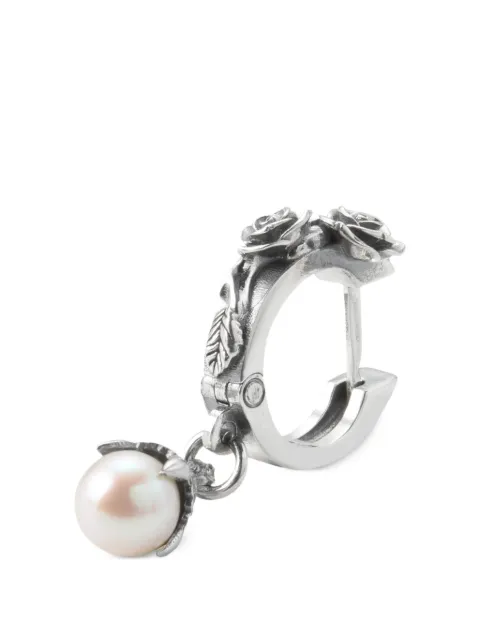 Emanuele Bicocchi Rose Pearl hoop earring