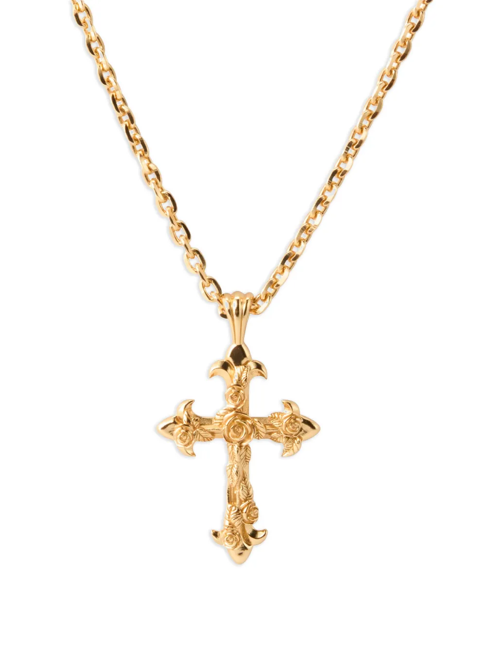 Emanuele Bicocchi Rose Cross necklace - Gold