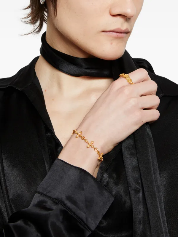 Emanuele Bicocchi Rose Multi-Cross Bracelet | Gold | FARFETCH