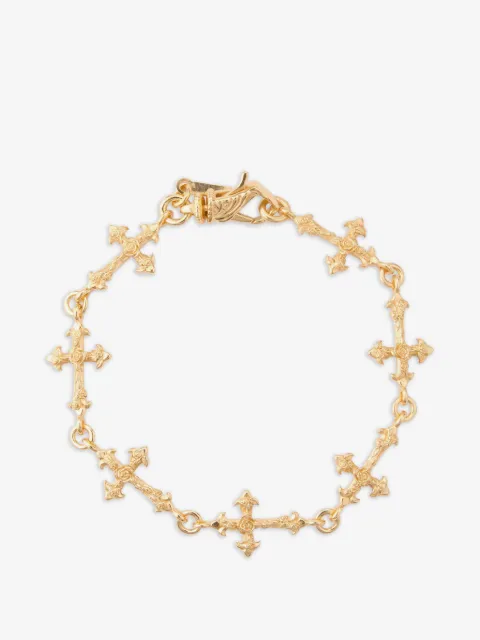 Emanuele Bicocchi Rose armband met meerdere kruisen