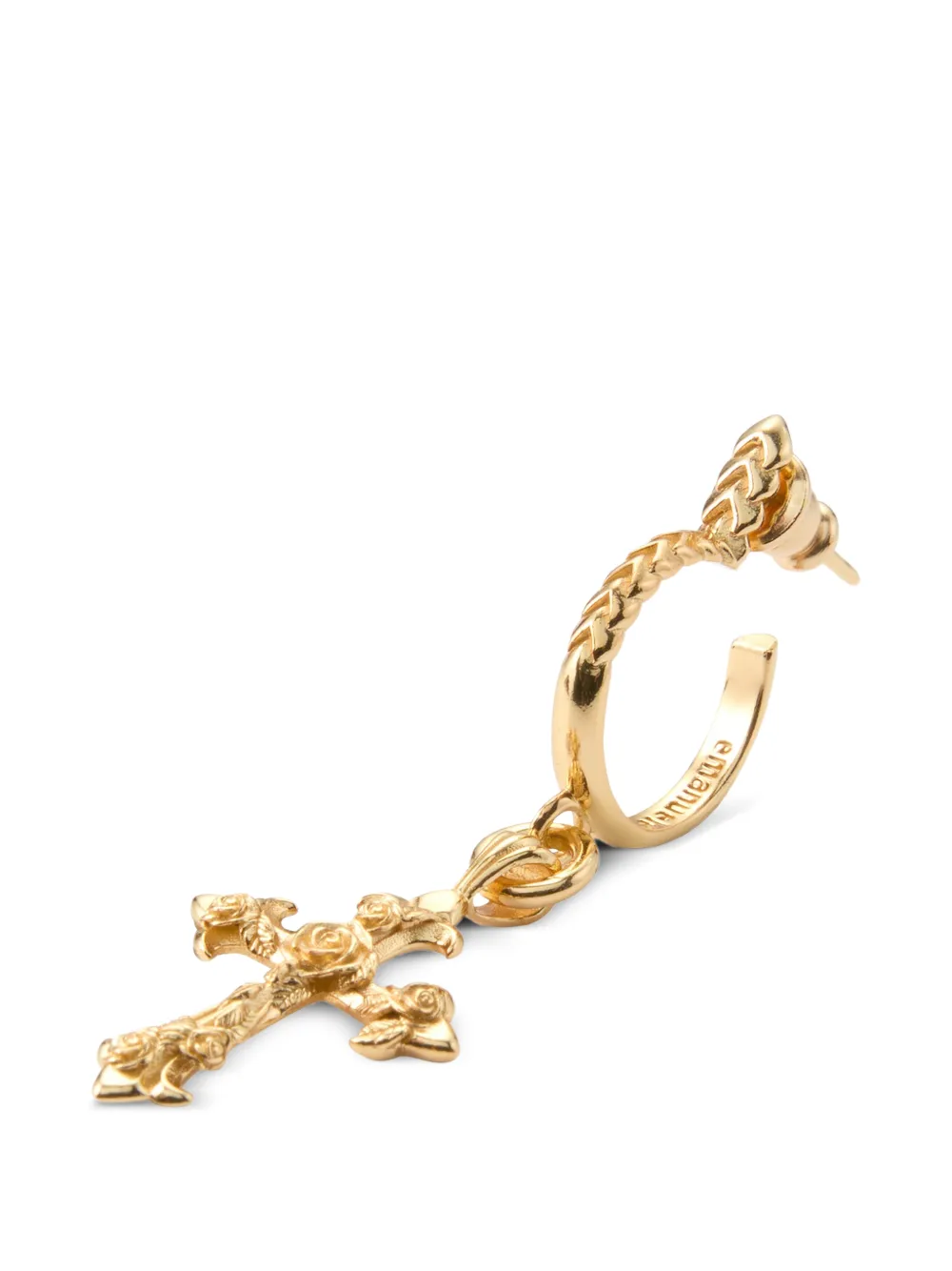 Emanuele Bicocchi Rose Cross earring - Oro