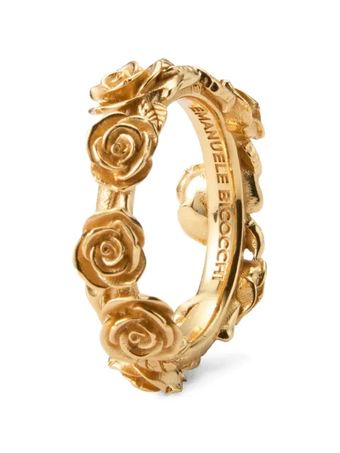 Emanuele Bicocchi rose-detail band ring