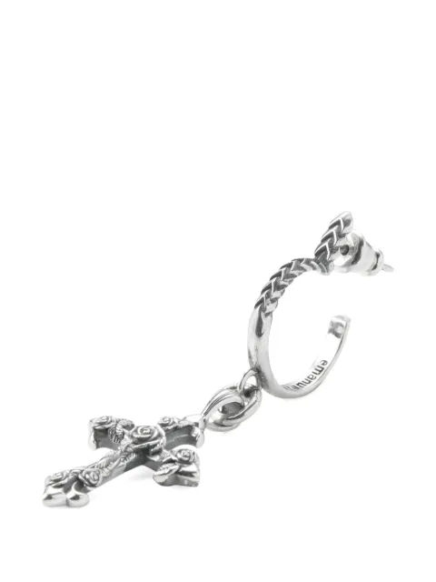 Emanuele Bicocchi rose-cross earring