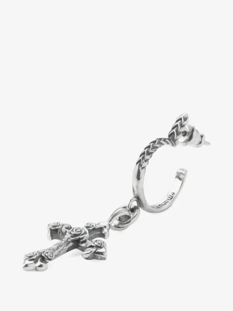 Emanuele Bicocchi rose-cross earring
