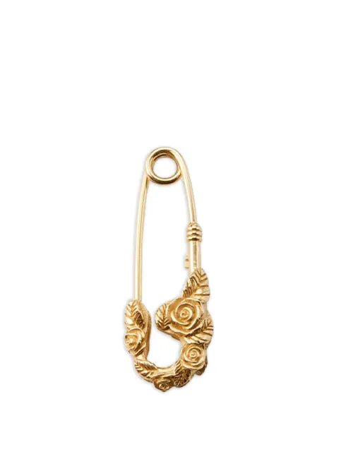 Emanuele Bicocchi small rose-detail safety-pin earrings