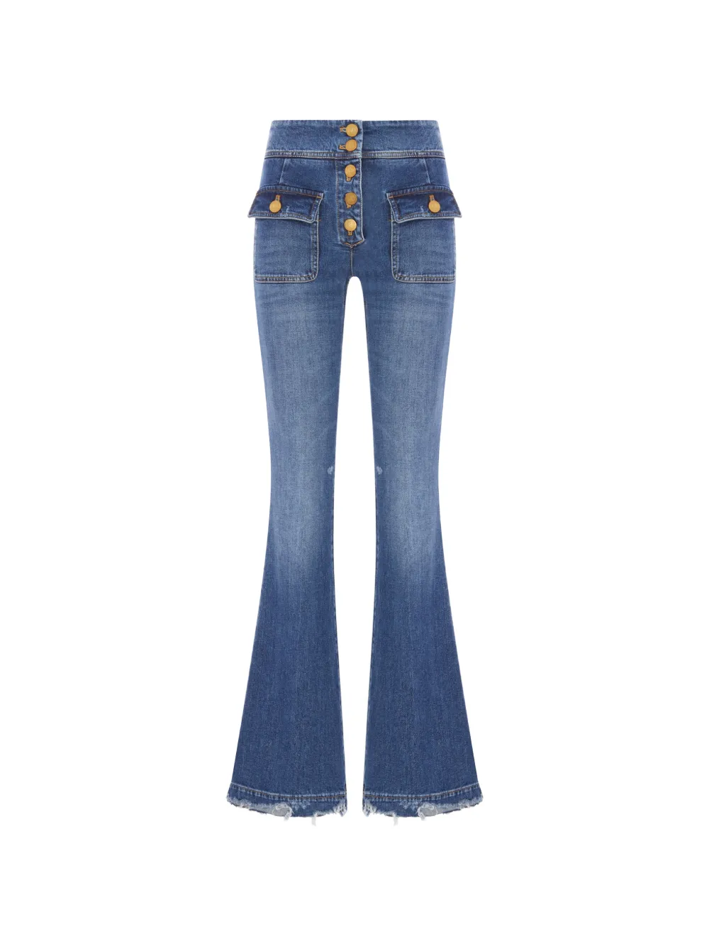 Seafarer button-front flared jeans - Blu