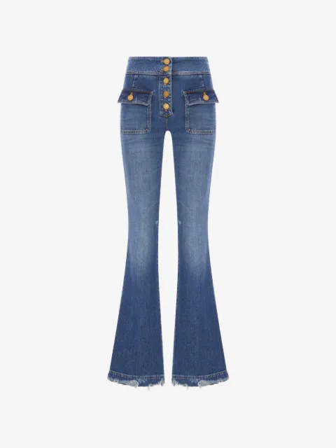 Seafarer button-front flared jeans