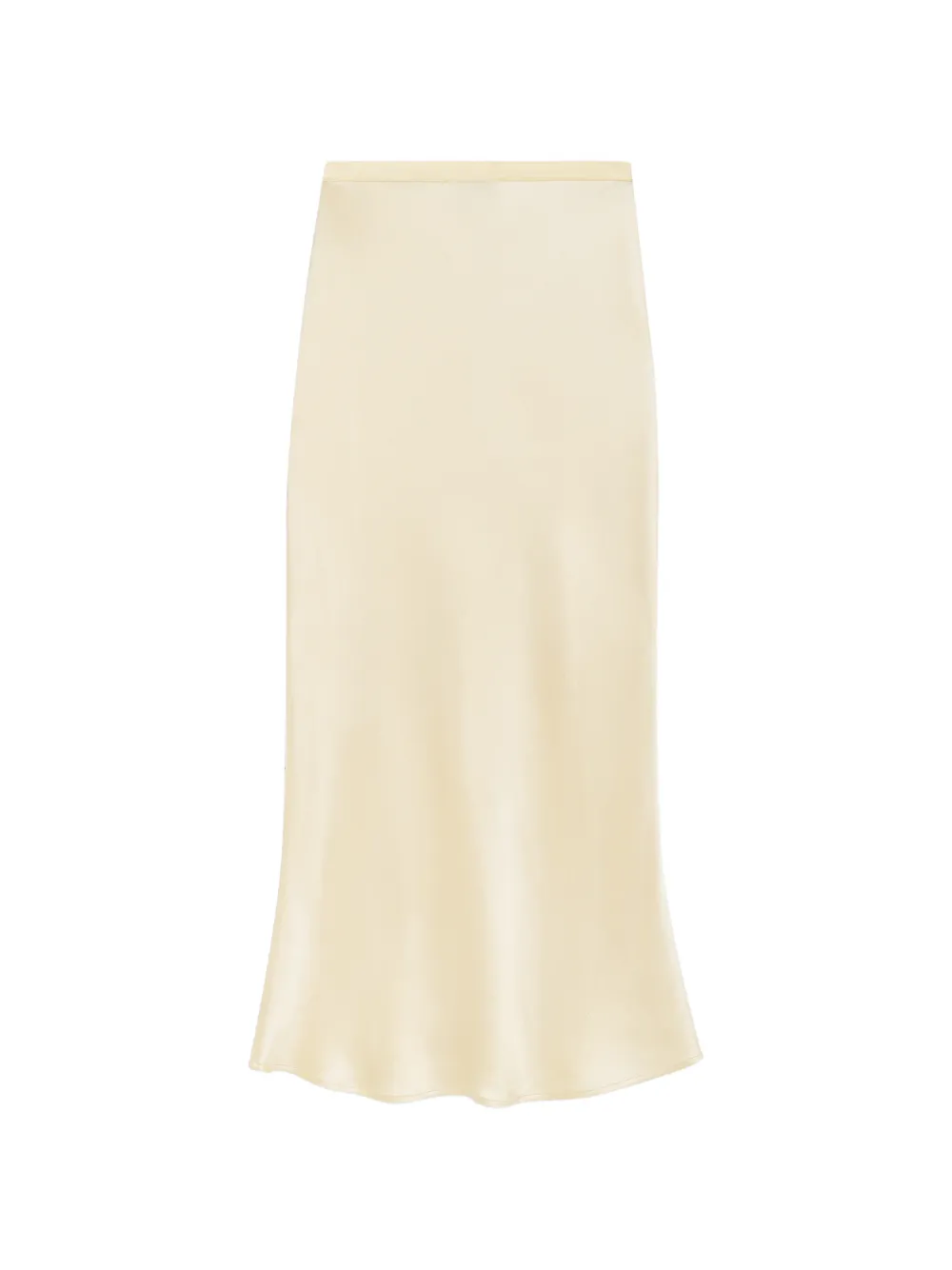 ANINE BING Bar silk midi skirt - Giallo