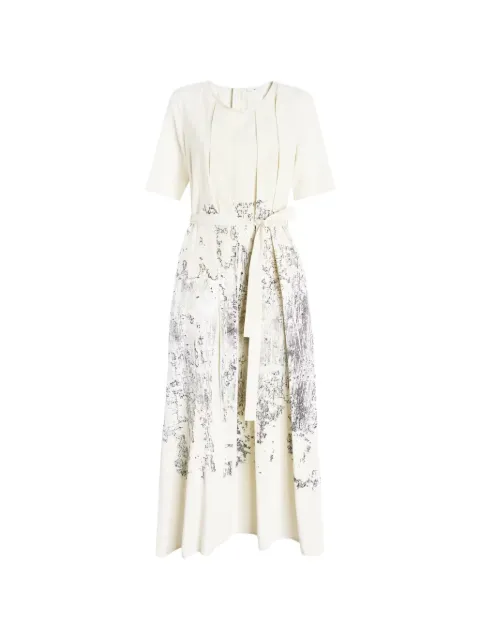 High Celt belted midi dress