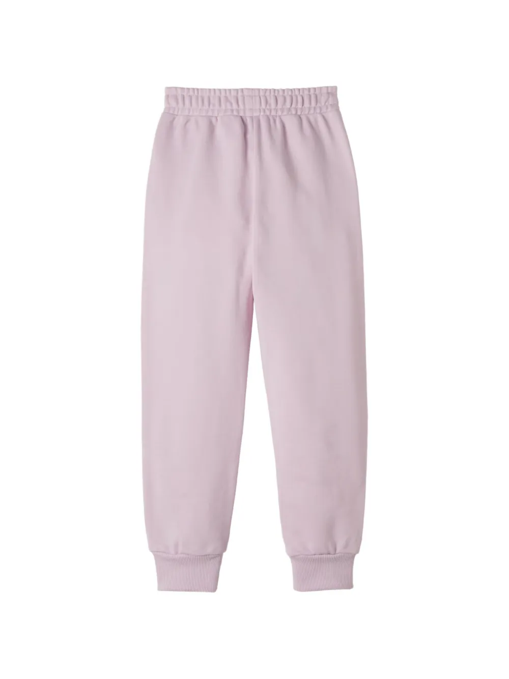 Versace Kids Jersey katoenen joggingbroek met geborduurd logo Paars