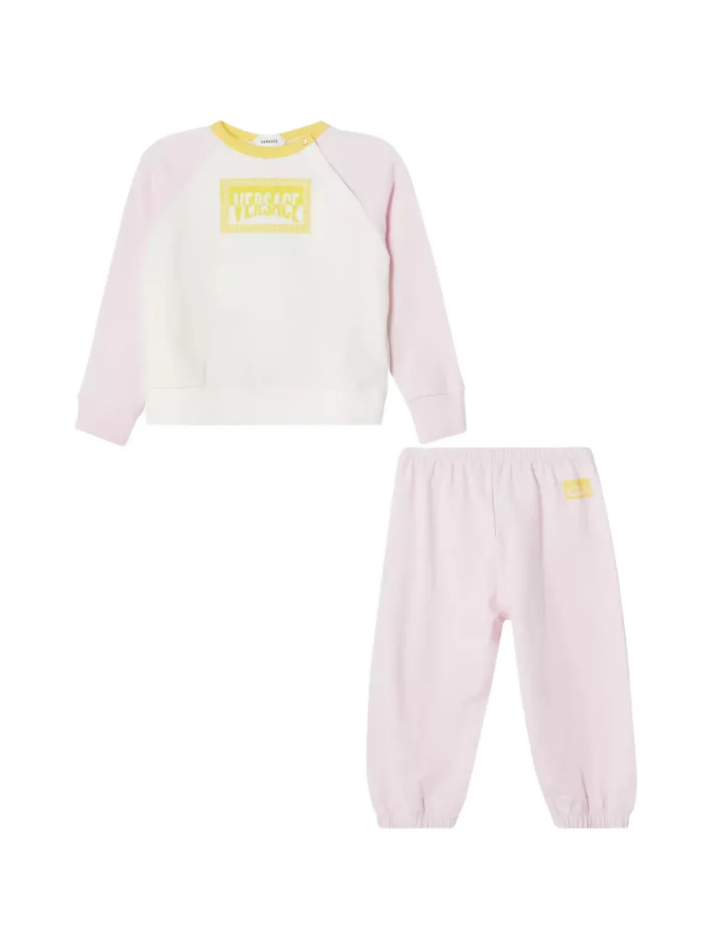 Versace Kids Set top e pantaloni con logo (2 pezzi) - Rosa