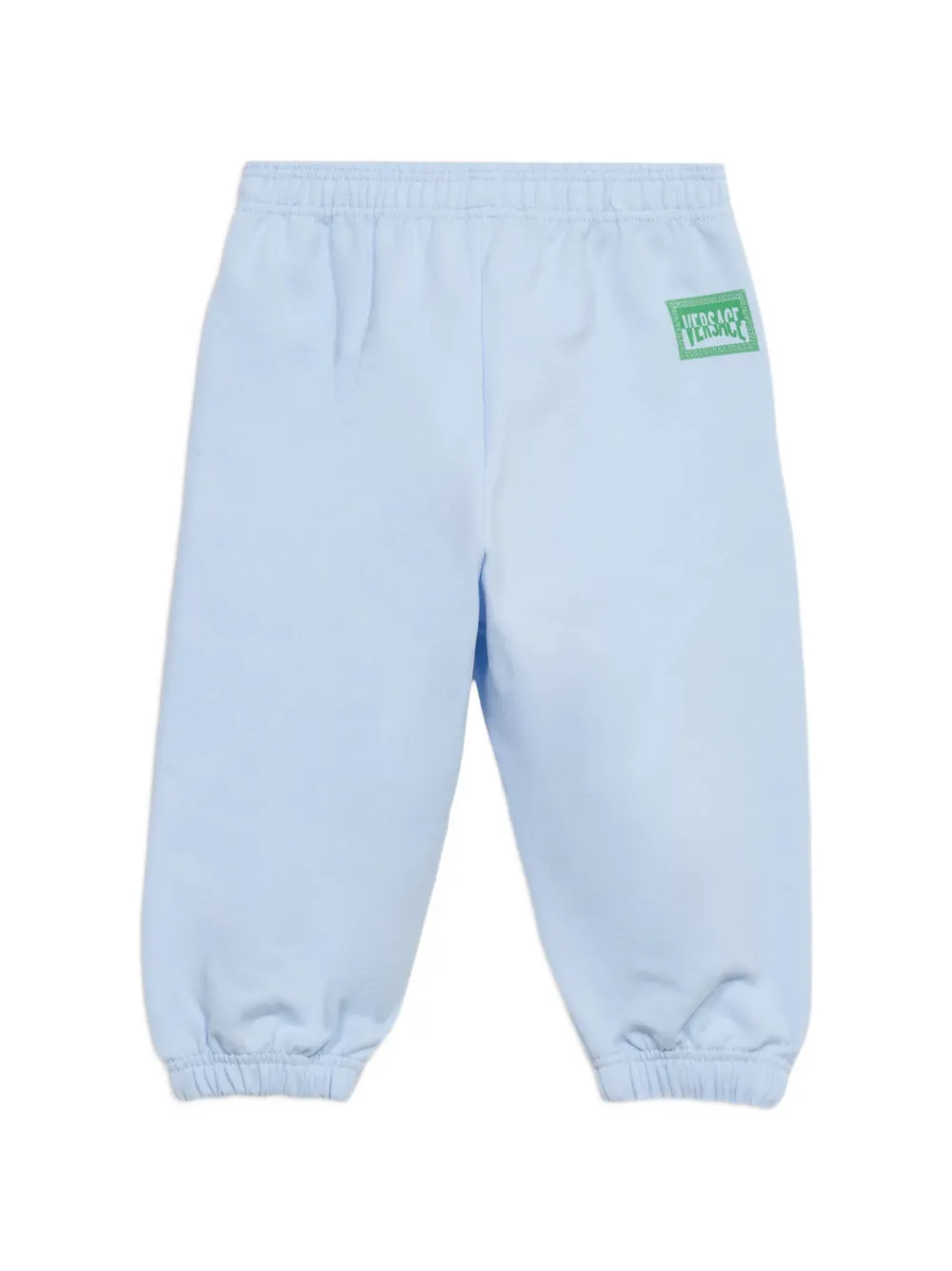 Versace Kids Tweedelig broekset met logo-print Blauw