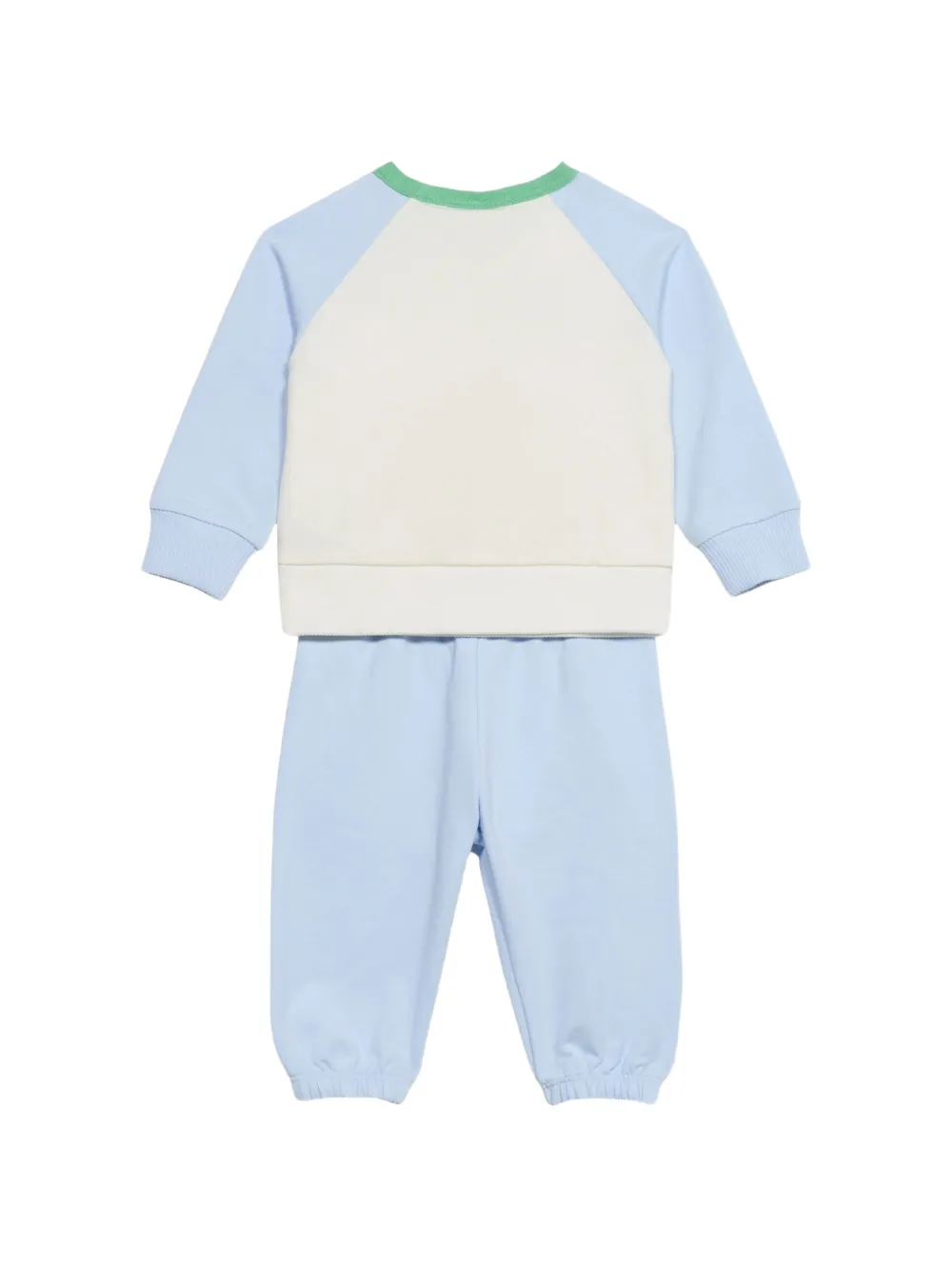Versace Kids Tweedelig broekset met logo-print Blauw