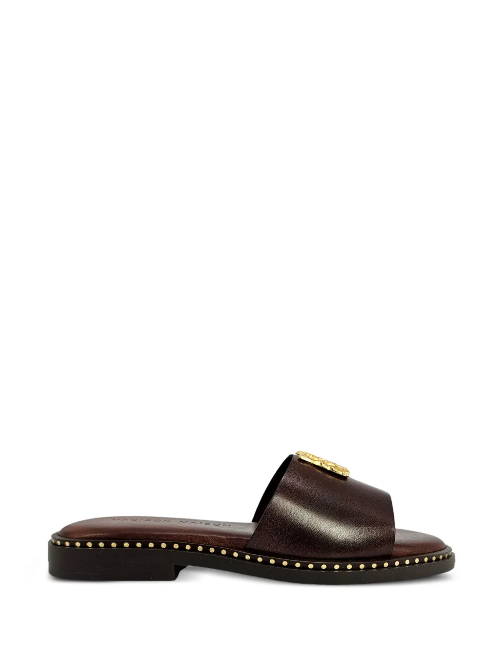 Madison.Maison hammered-hardware sandals - Brown