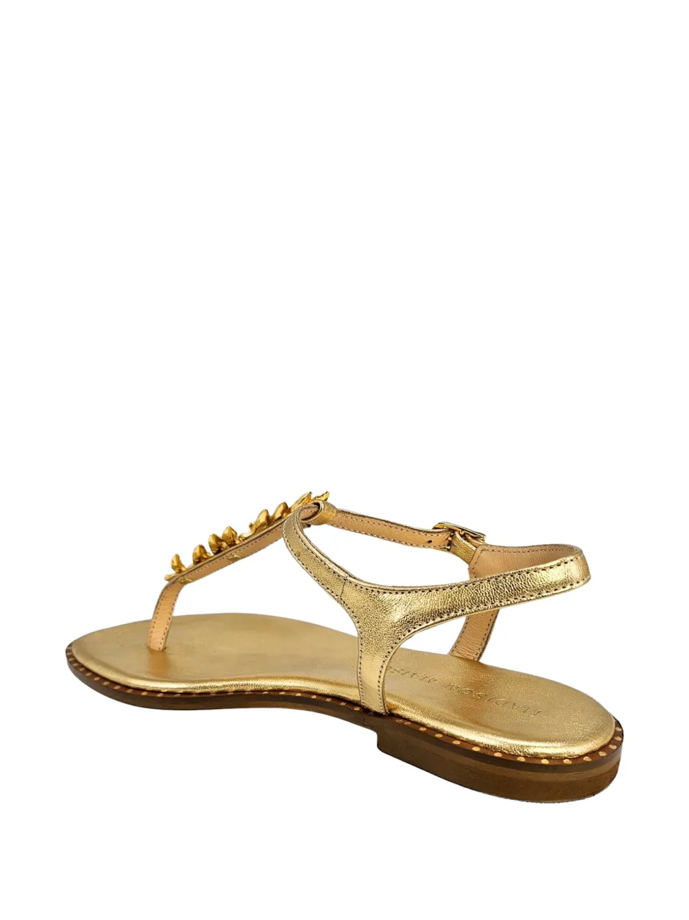 Madison.Maison leaf-embellished sandals Goud