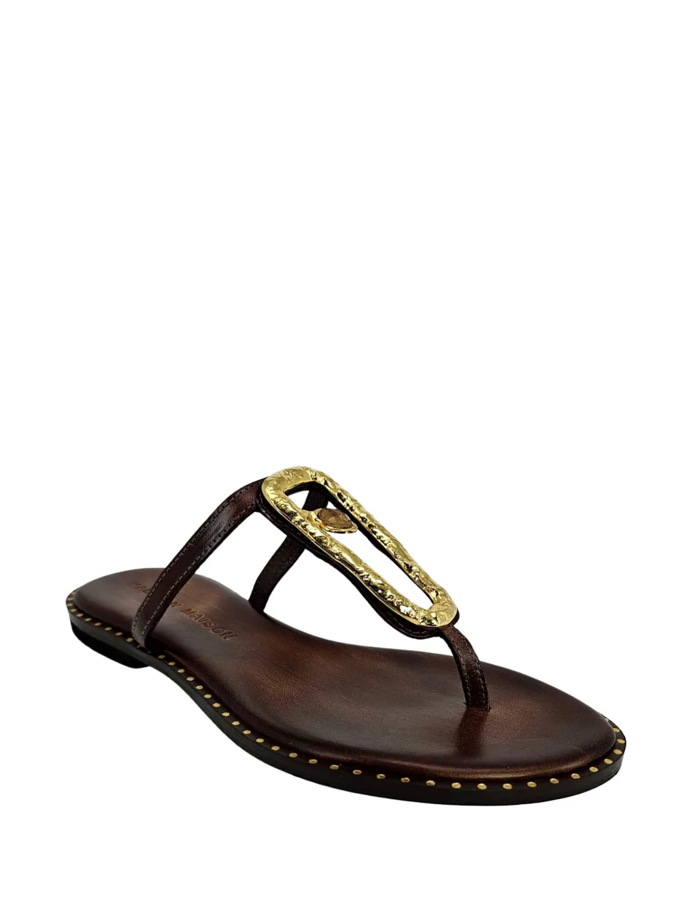 Madison.Maison hammered-link sandals Bruin