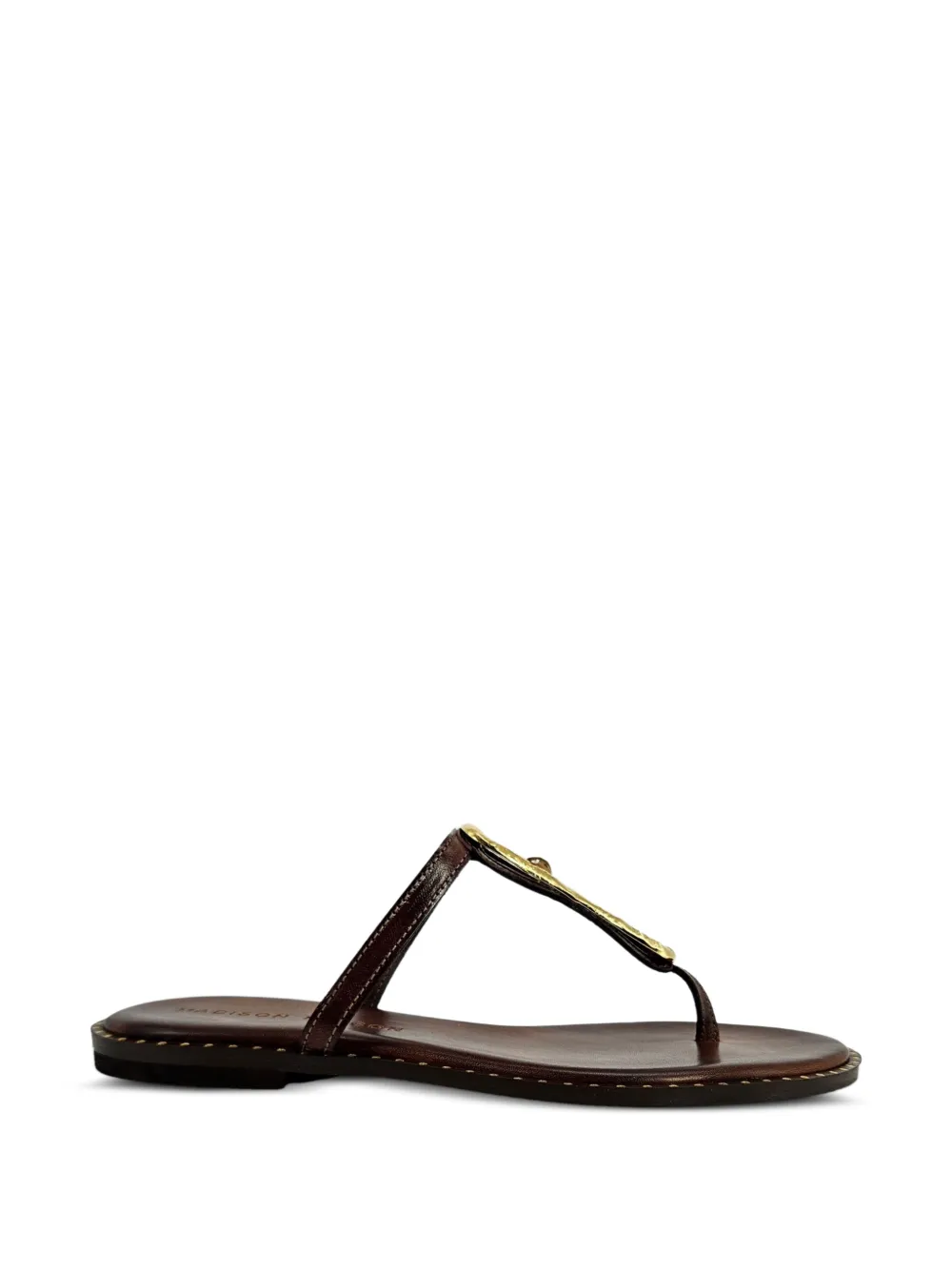 Madison.Maison hammered-link sandals - Brown